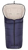 Fillikid Winterfußsack Eco Komfort/Fußsack Universal für Babyschale, Autositz/Fußsack für Kinderwagen, Buggy oder Sportwagen, Design:marine