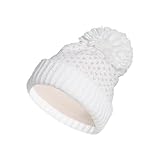 Adidas Women's Pom Knit Golf Beanie, White, One Size