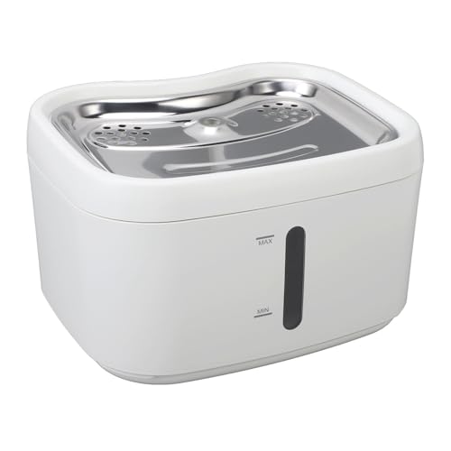 Fuente para gatos Asixxsix 2.5L con batería y triple filtración miniatura 4