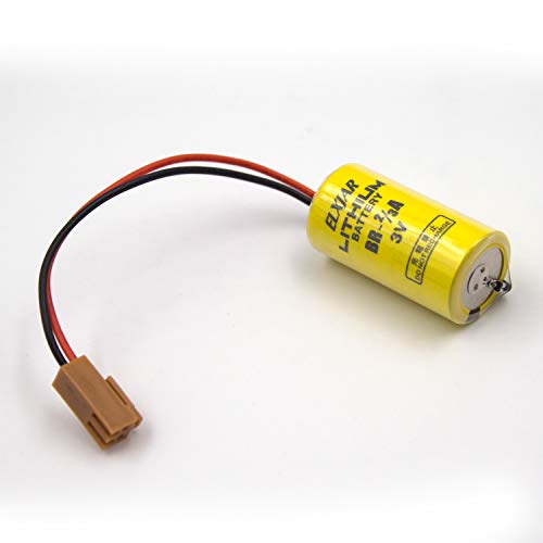 (2-Pack) 3V 1200Mah Br-2/3A Lithium Battery Replacement For Panasonic Br-2/3Assp Batteries, Omron Instrument, Water Meter, Gas Meter, Cnc Machine, Plc Machine, Etc #TOP2