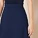 Amazon Essentials Women's Ponte Pull-On Mini Length A-Line Skirt, Navy, XX-Large
