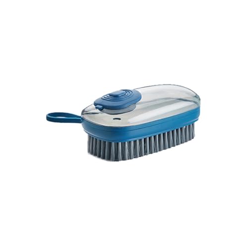 Spazzola Per Lavare I Piatti Con Dispenser Di Sapone, 2 In 1 Spazzola Automatica Per Il Bucato Con Aggiunta Di Liquidi, Spazzola Multiuso Per Vestiti, Scarpe, Tappeti (Blue)