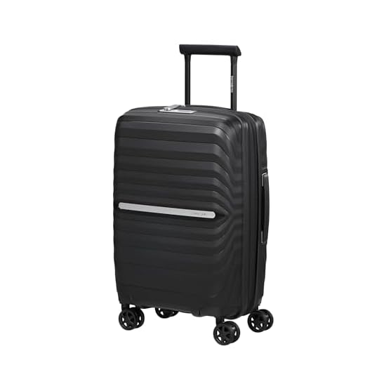 Samsonite Neo Flux - Spinner S Slim, Main Extensible, 55 cm, 39/45 L, Noir (Noir)