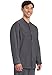 Cherokee Men’s Scrub Jacket Snap Front Medical with 3 Pockets, Knit Cuffs, Soft Fade Resistant 2-Way Stretch - WW360, M, Pewter