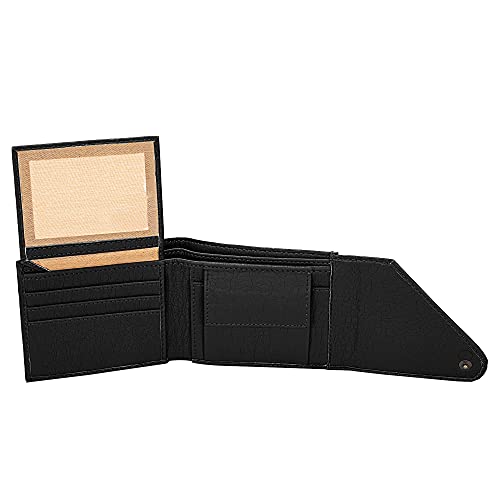 Image of Amicraft Faux Leather Men's Wallet & Belt Combo Set Black Brown Reversible Gift set