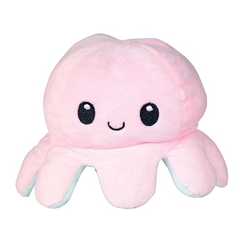 DOOGY - Peluche pieuvre reversible : 19 cm