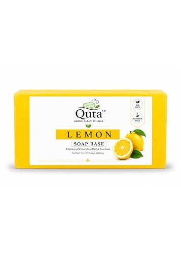 Image of Lemon Glycerin Soap Base 950 g - Clean Refreshing Natural Melt & Pour Soap Making Base for DIY Handmade Soaps - SLS & Paraben Free