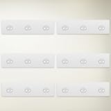 6 PCS Adhesive Shower Hooks for Replacement, Transparent Suction Cup Hooks for Shower
