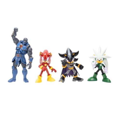 Perfetto per fan e collezionisti: figure dettagliate, packaging da esposizione e design curato rendono questo multipack un regalo ideale per chi ama Sonic, DC Comics e la famosa serie crossover.