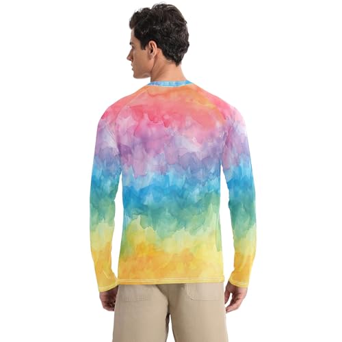 Mens UPF 50+ UV Sun Protection Rash Guard for Men Quick Dry Men Rash Guard Long Sleeve Athletic Workout Tshirts2