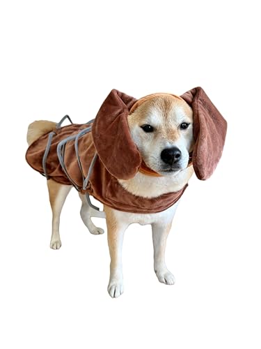 Disfraz para Perro ComfyCamper Marrón Talla M miniatura 2