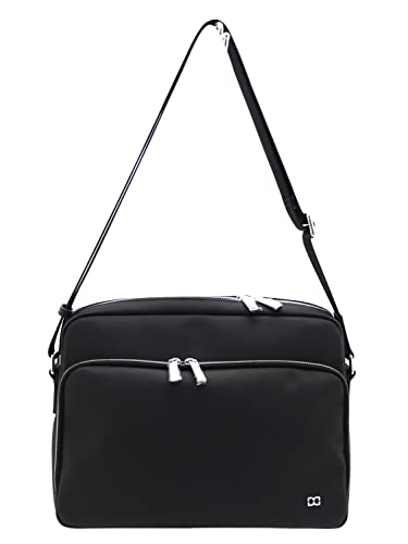 David William Dartan - Sac besace en synthétique garni cuir de vachette Taille Unique