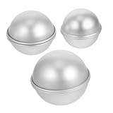 SEWACC 6stücke Metall Badesalzkugel-formen Kugel-backform Badekugel-form Formenbau...