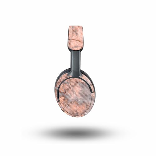 Image of MightySkins Carbon Fiber Skin Compatible with Bose QuietComfort Ultra - Blush Marble | Protective, Durable Textured Carbon Fiber Finish | Easy to Apply