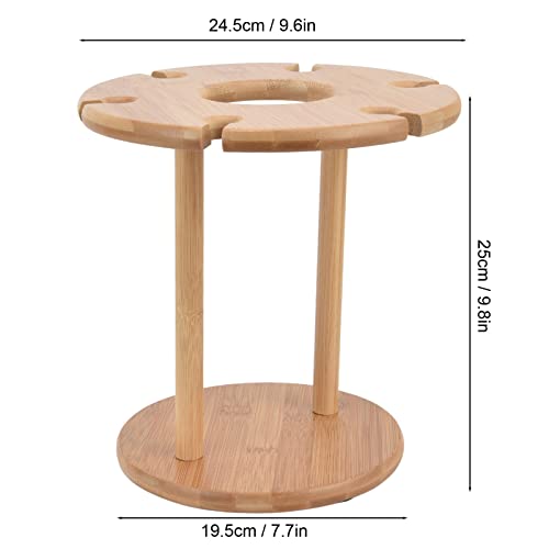 Mumusuki Arbeitsplatten-Weinglasregal, Bambus-Weinglasständer, Moderner Minimalistischer Weinflaschenhalter für die Wohnzimmerküche