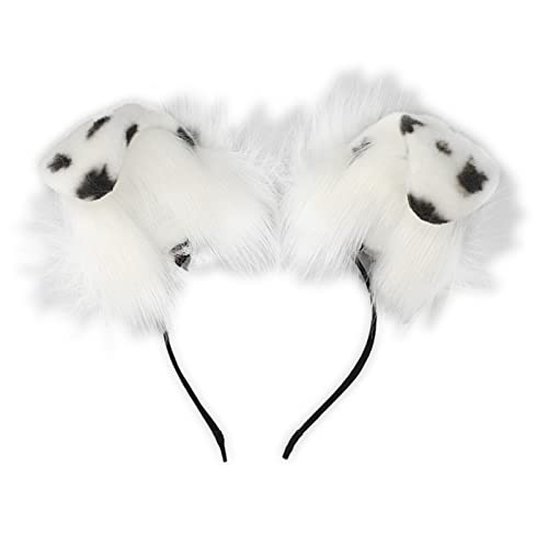 Serre-tête en peluche avec oreilles de chat pour soirées cosplay et déguisements