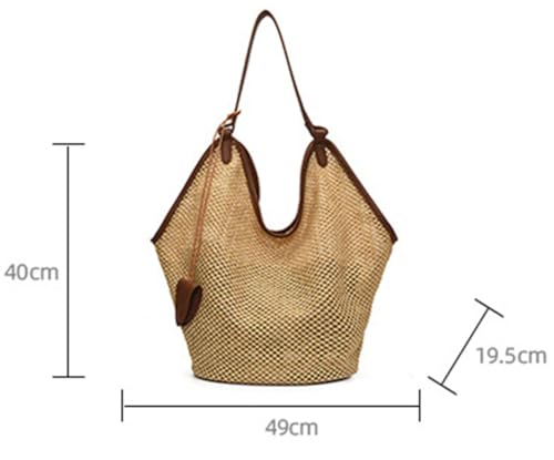 Bolso Hobo de Paja para Mujer Verano Playa miniatura 4