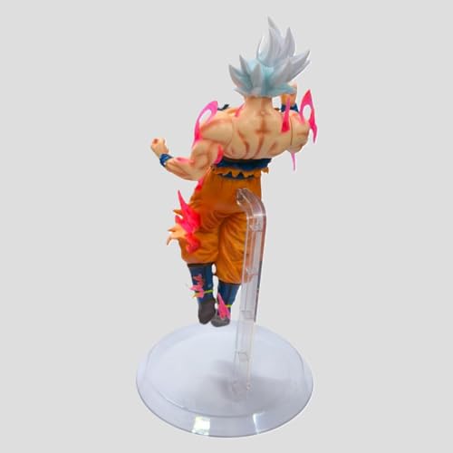 Image of Awestuffs Large Action Figure Limited Edition Figure Toy Statue Merchandise for Anime Lovers (18 cm) (DBZ Gokuu Ultra Instinct Floating)