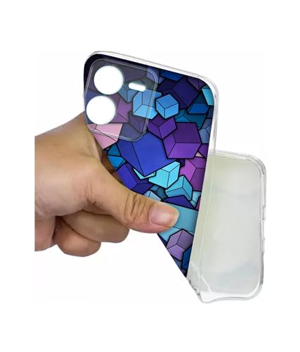 Image of Color Box Design Printed Silicon Soft TPU Back Case Cover for iQOO Z9 5G