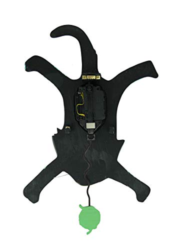 Enesco Allen Designs Craft Attack Cat with Yarn Sculpted Pendulum Wall Clock, 16.25 Inch, Multicolor