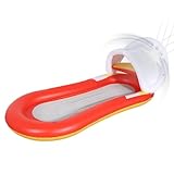 プール フロート インフレータブルフロート 大人用 海遊び 水遊び 水泳 浮き輪 キャノピー付き ヘッドレスト付き 水泳装備 水上ハンモック 多用途 サンシェード ウォーターベッド ティングラウンジャー 浮遊 夏 海 川 湖 パーティー 水上レジャー愛好家向け アウトドア用品