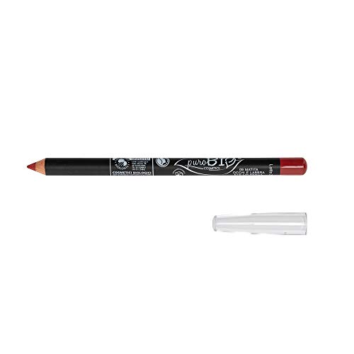 PuroBIO Certified Organic Highly-Pigmented and Long-Lasting Lipliner and Eyeliner no 09 POMPEIAN RED.Made with Sweet Almond Oil, Sesame Oil, Vitamin E. ORGANIC.NICKEL TESTED.MADE IN ITALY.