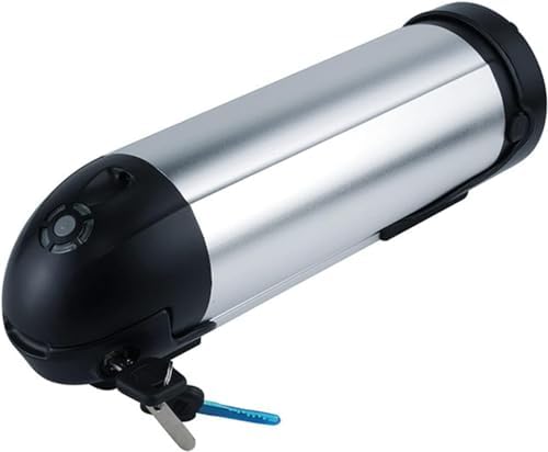 DTREEL 36V 10.4Ah Kettle Type Electric Bicycle Lithium Battery, Built-in BMS System, with Holder + Security Lock + Charger, for 36 Volt 250-500W Motor