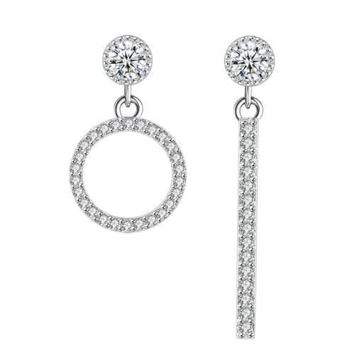Boucles d'oreilles pendantes de mariage rondes en relief pour femme