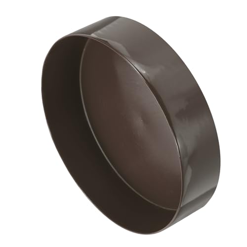 Image of uxcell 2pcs Rubber End Caps 250mm(9 13 /16 Inch) ID x 80mm(3 1 /8 Inch) H Vinyl Round Tube Bolt Cap Cover Screw Thread Protectors Brown