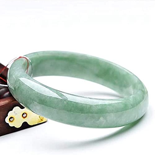 Bracelet en jade vert 62 mm pour femme bijou rétro en jadeite naturelle fait main