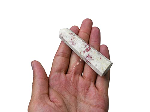 Image of Amazing Gemstone Cinnabarite Crystal Towers - Natural Healing Crystal Point Obelisk for Reiki Healing and Crystal Grid (3 inch to 4 inch INCH)