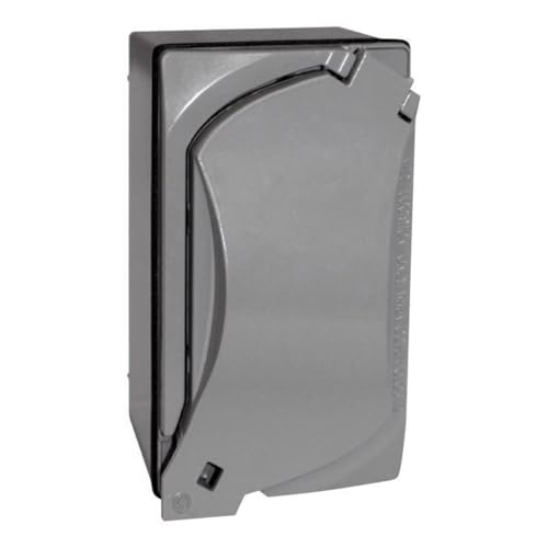 Sigma Electric Rectangle Metal 1 gang Duplex Outlet Kit For Wet Locations, For Use in Branch Circuit Wiring