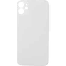 fonefunshop Glass Back Compatible with iPhone 11 Plain in White, iPhone11WhiteGB1