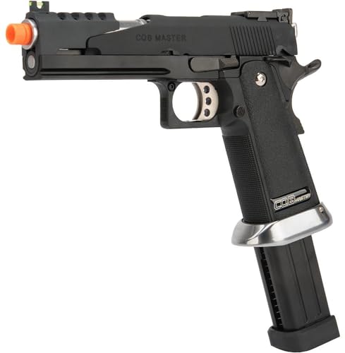 Evike Airsoft - WE-Tech CQB Master Alpha Hi-CAPA Gas Blowback Airsoft GBB w/Two Mags (Package: Add 52 Round Mag)