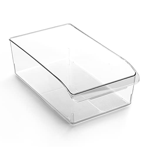 BINO | Plastic Storage Bins, X-Large | THE CURVE COLLECTION | Multi-Use...
