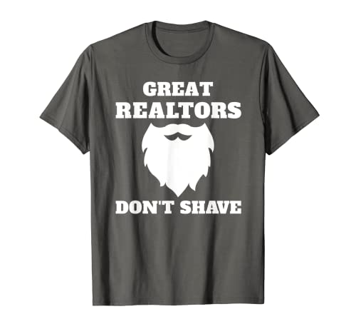Hombre Bearded Realtor Definition - Agente inmobiliario masculino divertido Camiseta