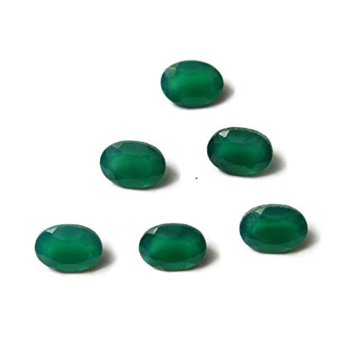 Onyx vert naturel AAA 7x5mm pour création de haute joaillerie