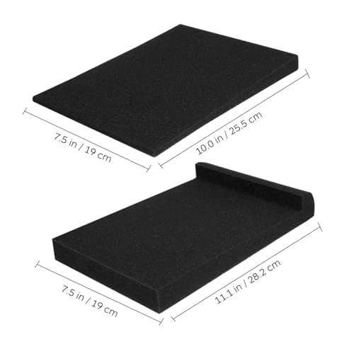 2 piezas de almohadillas de aislamiento acústico de espuma para reducción ligera para estudio en casa y oficina, fáciles de instalar y reutilizables miniatura 6