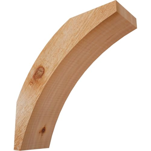Ekena Millwork BRC04X12X12THR00RWR 4"W x 12"D x 12"H Thorton Rough Sawn Knee Brace, Western Red Cedar