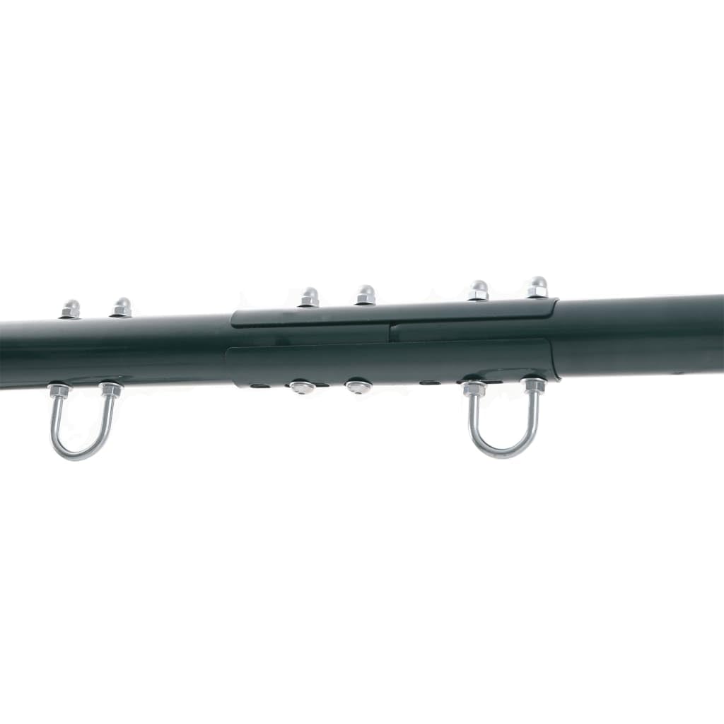 Schaukelgestell aus lackiertem Stahl 341 x 185 x 185 cm, belastbar bis 200 kg, für 4 Kinder, kompatibel mit Schaukelsitzen, Nestschaukel und Trapezen, ideal für Garten, Spielplatz, Outdoor