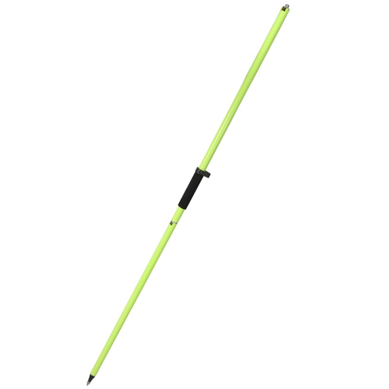 MUTOOP Aluminum GPS Pole -2 Section GPS Pole with 5/8" Screw, Non-slip Vinyl Hand Grip, GPS Antenna Adapter (6.56 FT/2 m,Green)