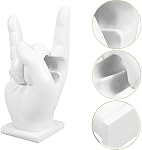 WADY Drum Stick Display Stand Creative Gifts Drummer, 'Rock Hand' Drumstick Holder, Organizer Set, Resin Case Rack, White
