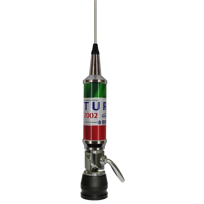 SIRIO ANTENNA CB TURBO 2002 CON ATTACCO PL (Cavo e base magnetica opzionali) (ITALIA)