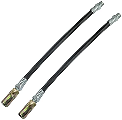 AERZETIX - C50136 - Lot de 2 - Tuyau Flexible Embout pour Pompe à Graisse - Longueur 245mm - système Outil de Lubrification - Max 45 Mpa