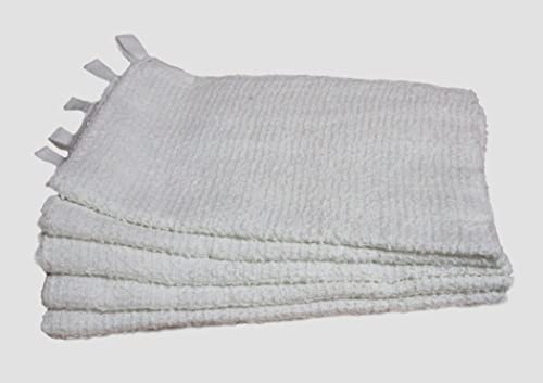 《ソフトな手触り しっかり吸水》タオルぞうきん 100枚入り 30cm×20cm ひも付き お掃除 洗車 学校用 (100)