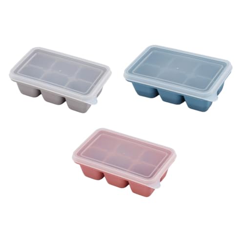 Moldes para hielo rectangulares con tapa 3 piezas