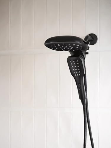 Regadera Moen Verso Negra Mate con Ducha Manual miniatura 5