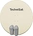 Produktbild TechniSat EUTELASTRASAT 850 - Sat-Anlage für 2 Teilnehmer (85 cm Sat Spiegel mit Masthalterung, 2 x UNYSAT-Universal-Twin-LNB, 2x DiSEqC-Switch 2/1) beige
