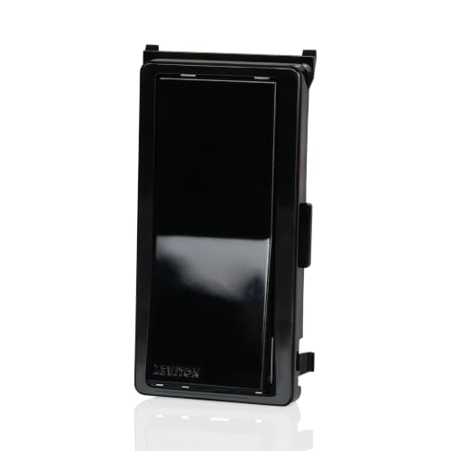 Image of Leviton Color Change Faceplate Only - Compatible with Decora Smart and Decora Digital Switches (Switch Not Included), DDKIT-SE, Black