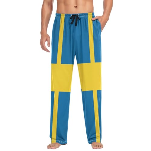 GuoChe Winter Pajama Pants For Men Men Nightwear with pockets for Adult Christmas Gifts Small3